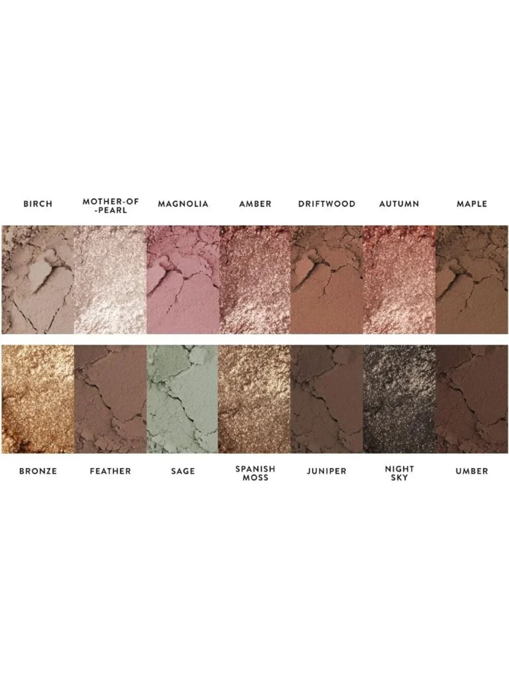 14 Pigmented Baked Eyeshadow Palette | Blendable Earthy Essentials for Natural